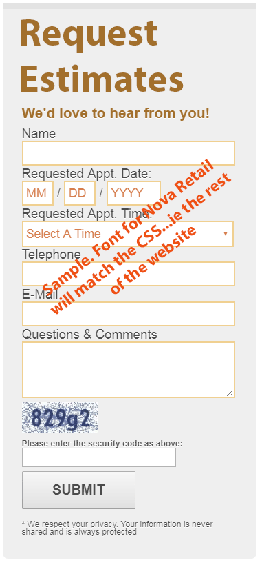 Request an estimate